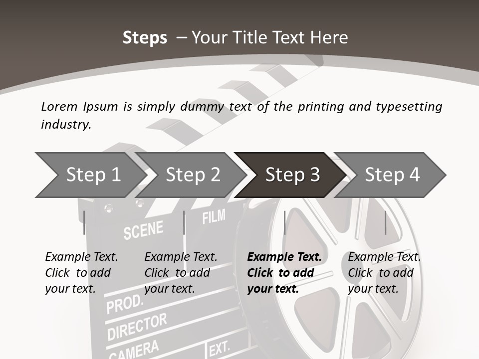 Cinema Camera Objects PowerPoint Template