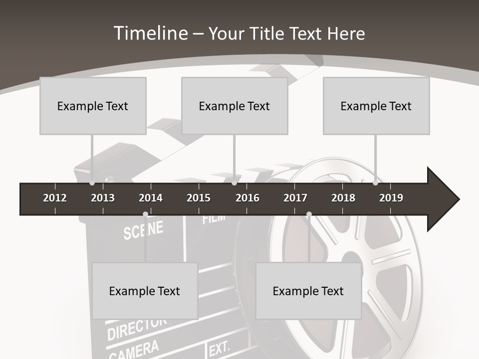 Cinema Camera Objects PowerPoint Template