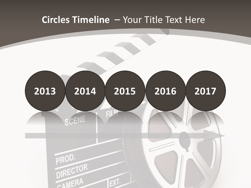 Cinema Camera Objects PowerPoint Template