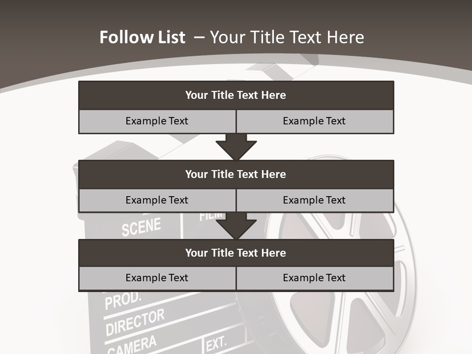 Cinema Camera Objects PowerPoint Template