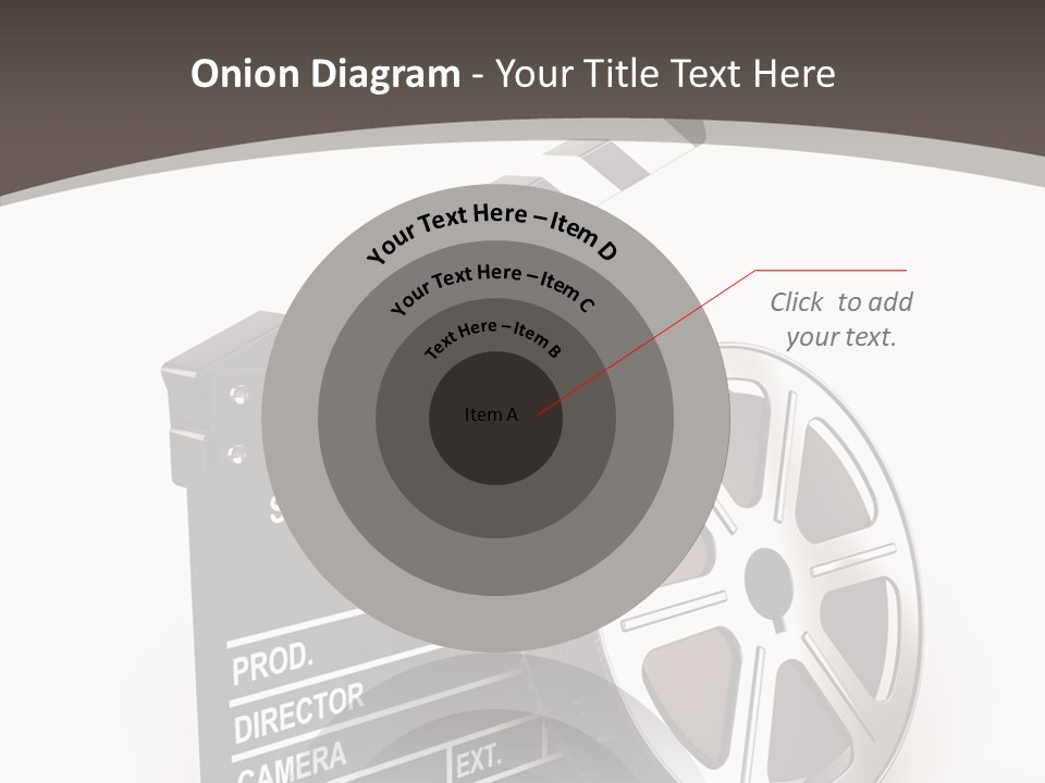 Cinema Camera Objects PowerPoint Template