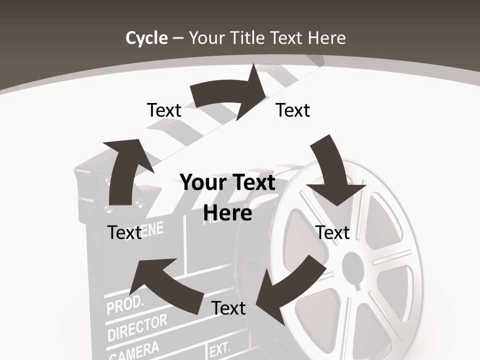 Cinema Camera Objects PowerPoint Template