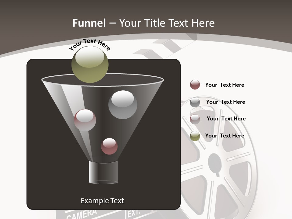 Cinema Camera Objects PowerPoint Template