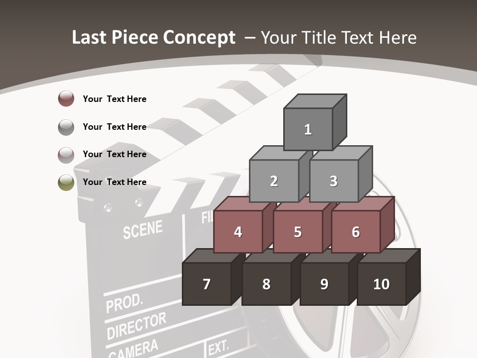 Cinema Camera Objects PowerPoint Template