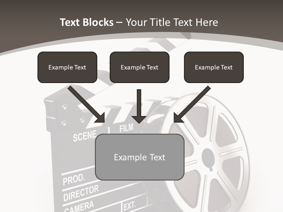 Cinema Camera Objects PowerPoint Template