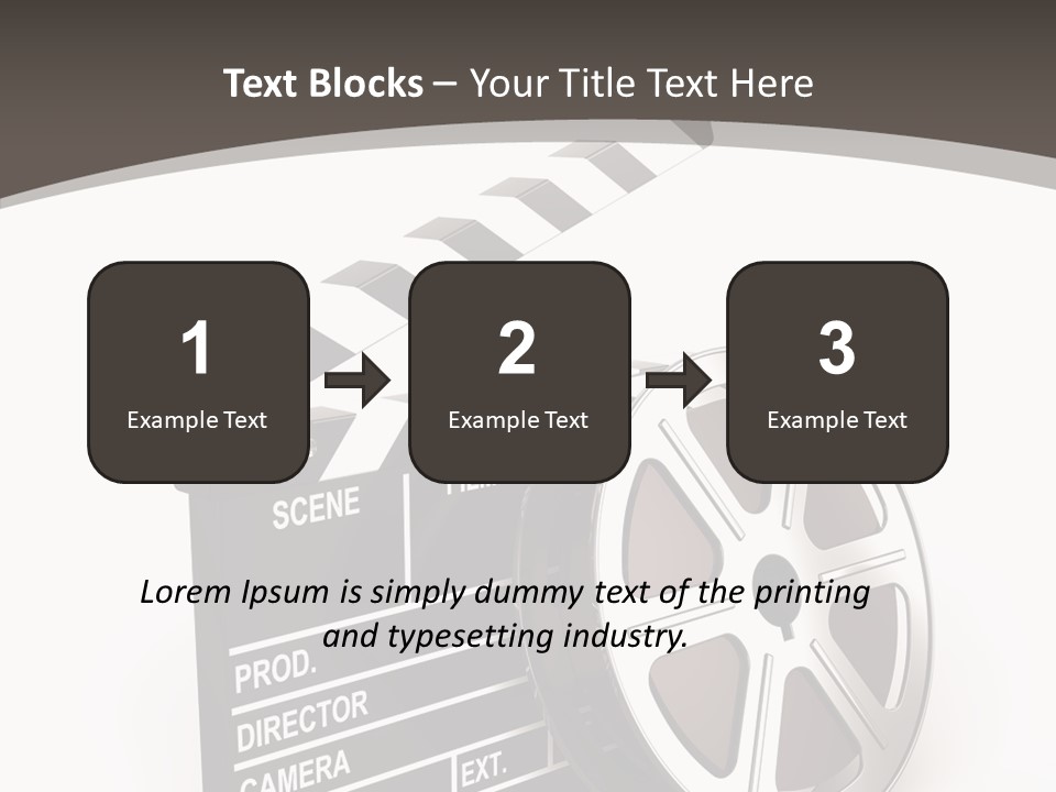 Cinema Camera Objects PowerPoint Template