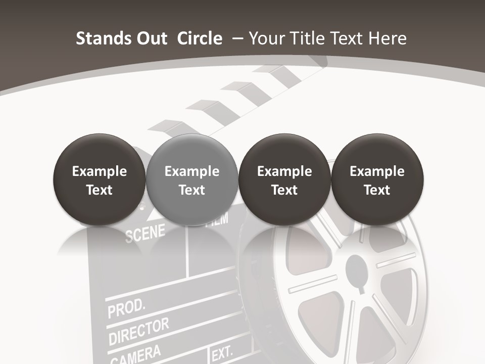 Cinema Camera Objects PowerPoint Template