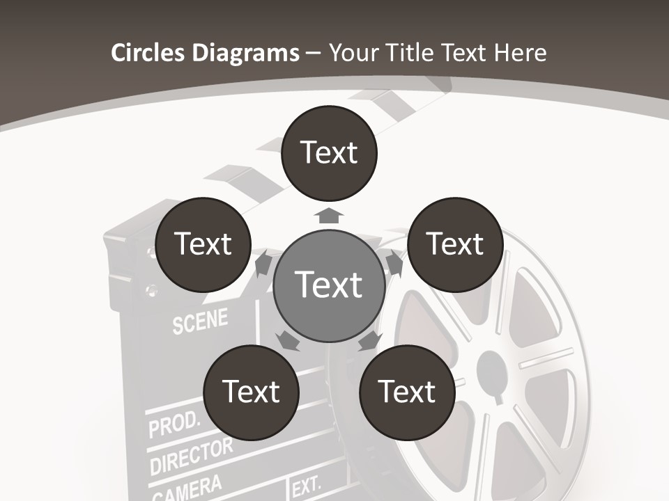 Cinema Camera Objects PowerPoint Template