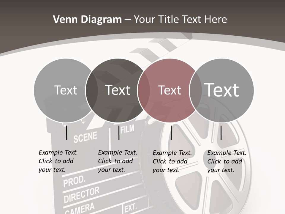 Cinema Camera Objects PowerPoint Template