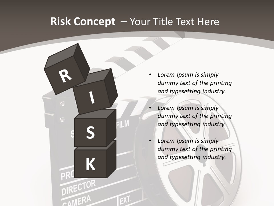 Cinema Camera Objects PowerPoint Template