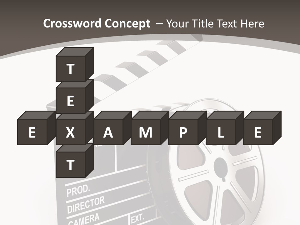Cinema Camera Objects PowerPoint Template