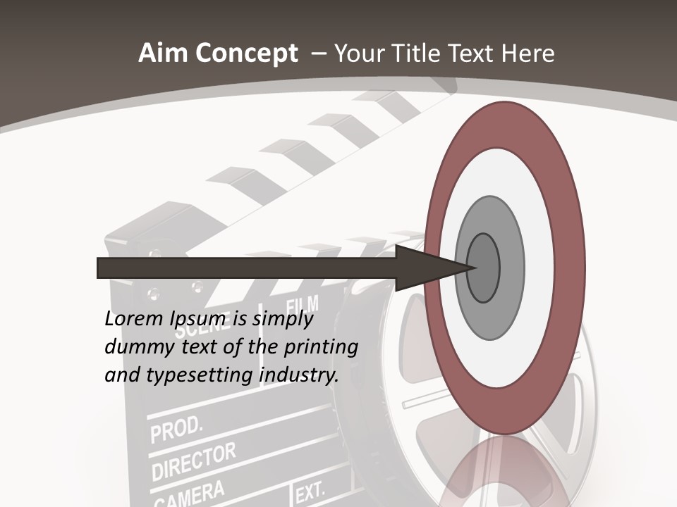 Cinema Camera Objects PowerPoint Template