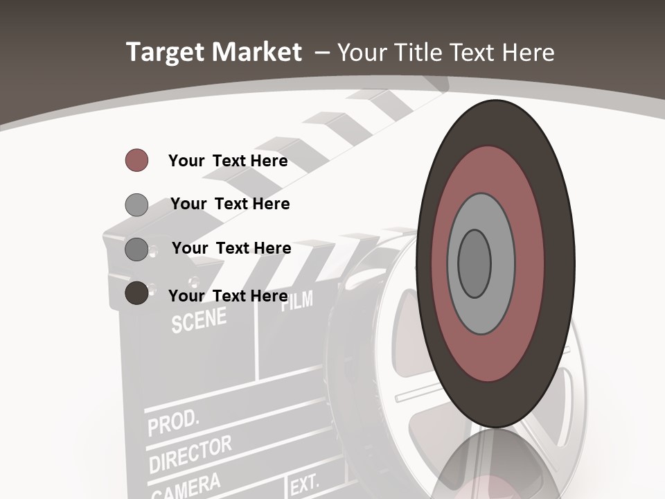 Cinema Camera Objects PowerPoint Template