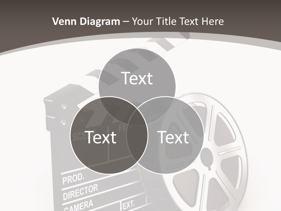 Cinema Camera Objects PowerPoint Template
