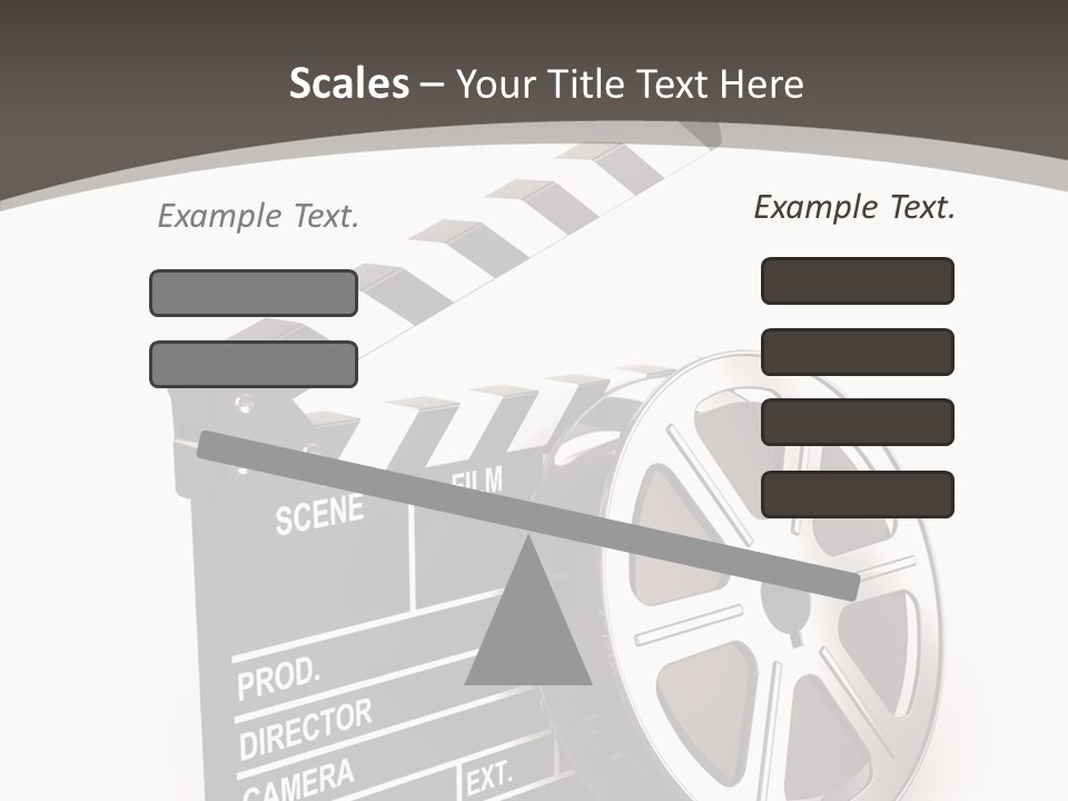 Cinema Camera Objects PowerPoint Template