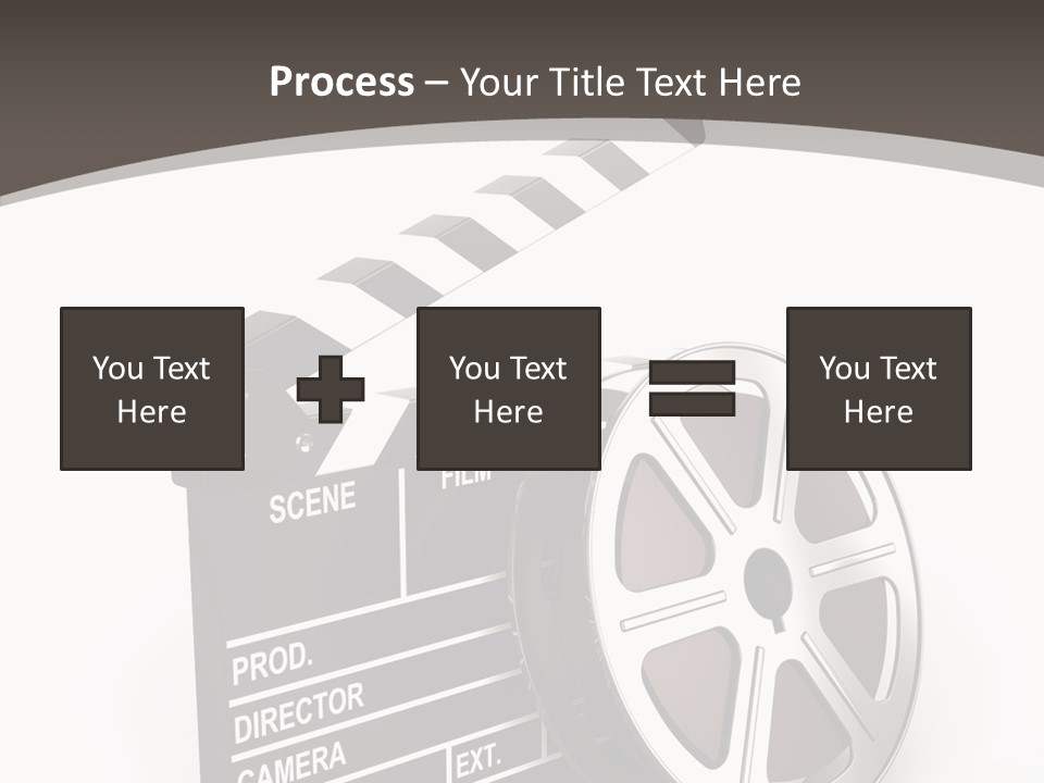 Cinema Camera Objects PowerPoint Template