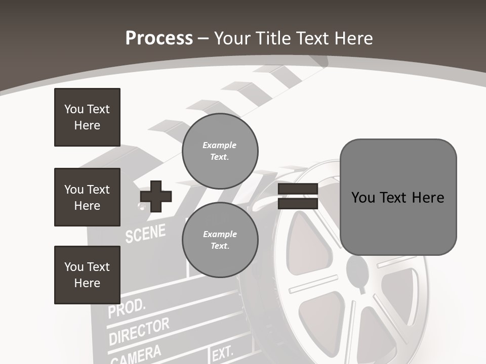 Cinema Camera Objects PowerPoint Template