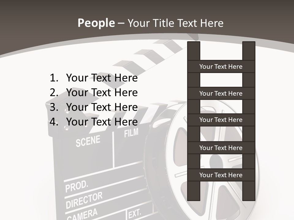 Cinema Camera Objects PowerPoint Template