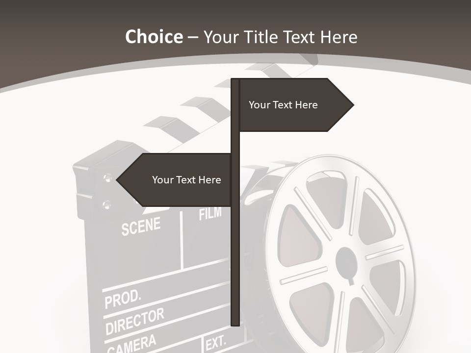 Cinema Camera Objects PowerPoint Template