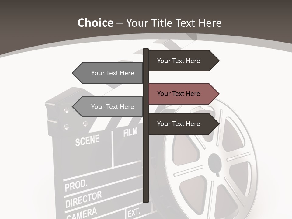 Cinema Camera Objects PowerPoint Template