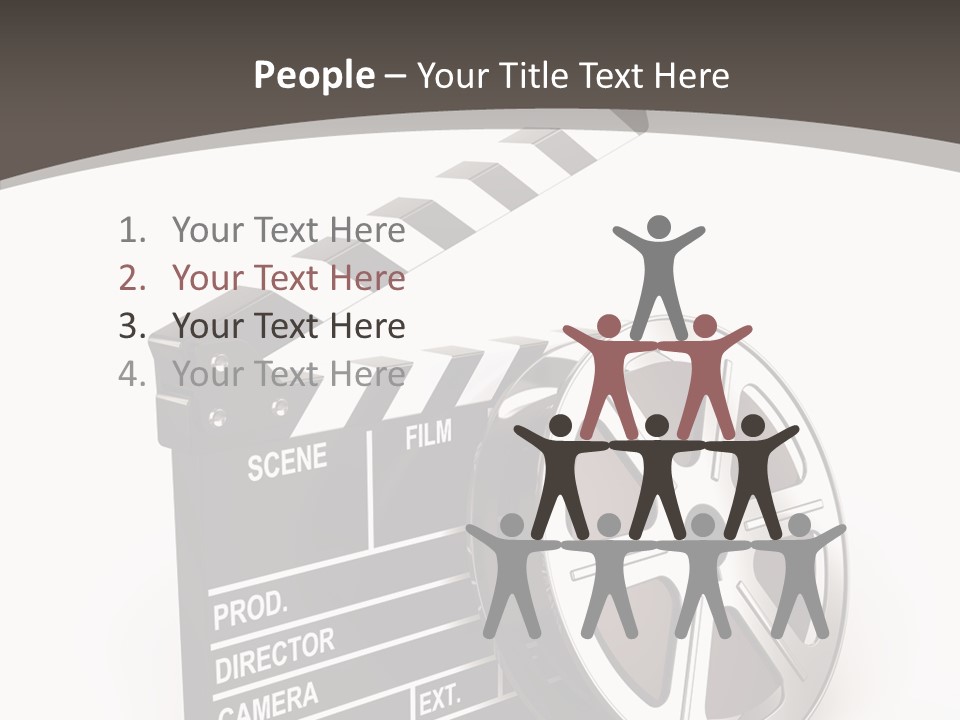 Cinema Camera Objects PowerPoint Template