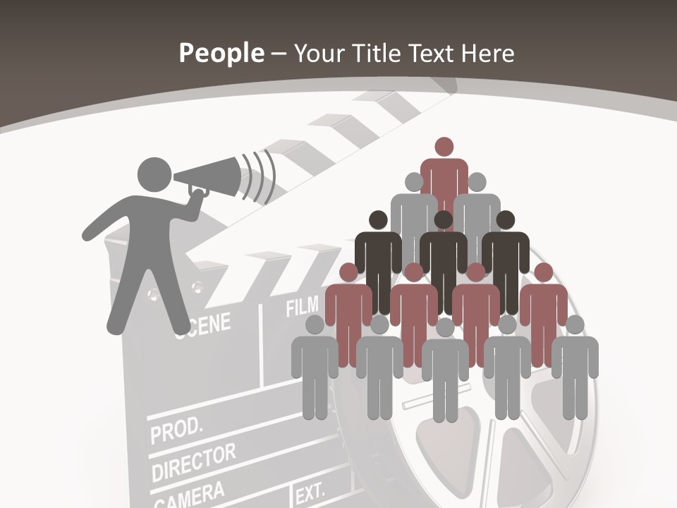 Cinema Camera Objects PowerPoint Template