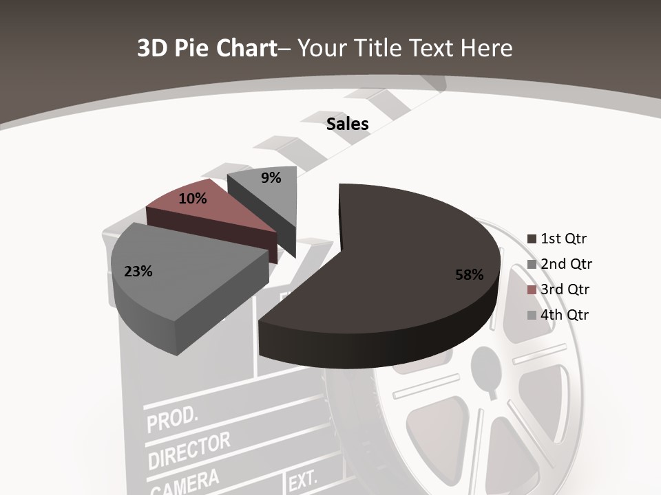Cinema Camera Objects PowerPoint Template