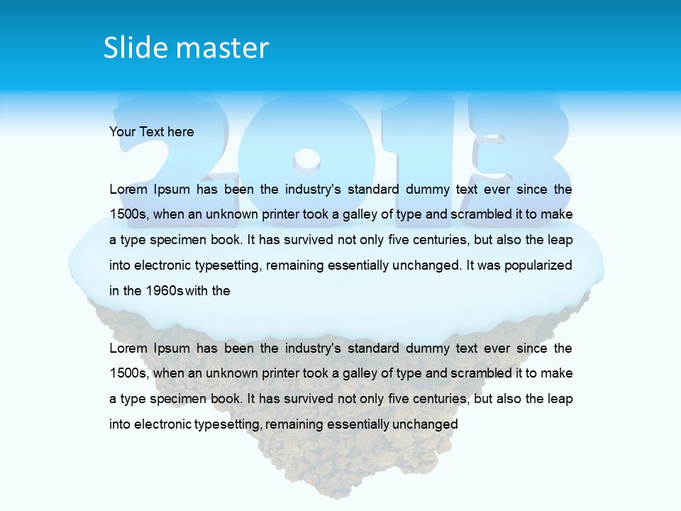 Year Little Fly PowerPoint Template