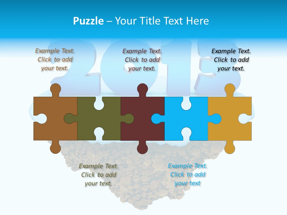 Year Little Fly PowerPoint Template