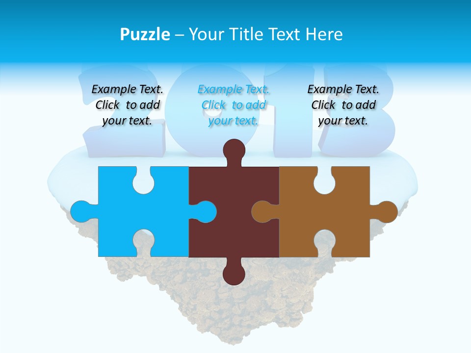 Year Little Fly PowerPoint Template