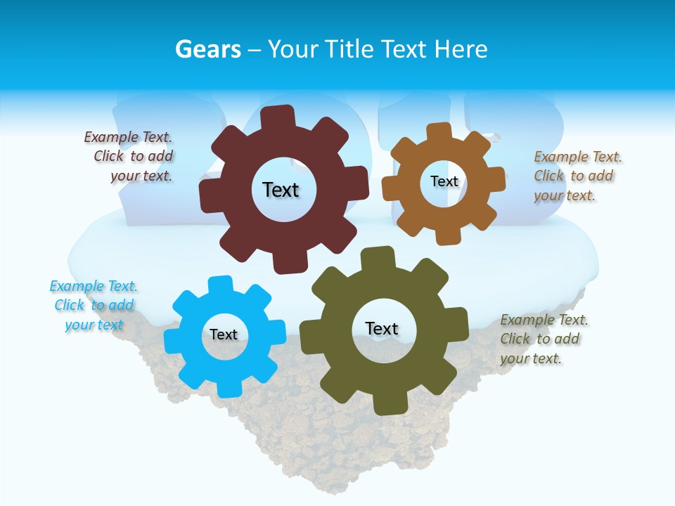 Year Little Fly PowerPoint Template