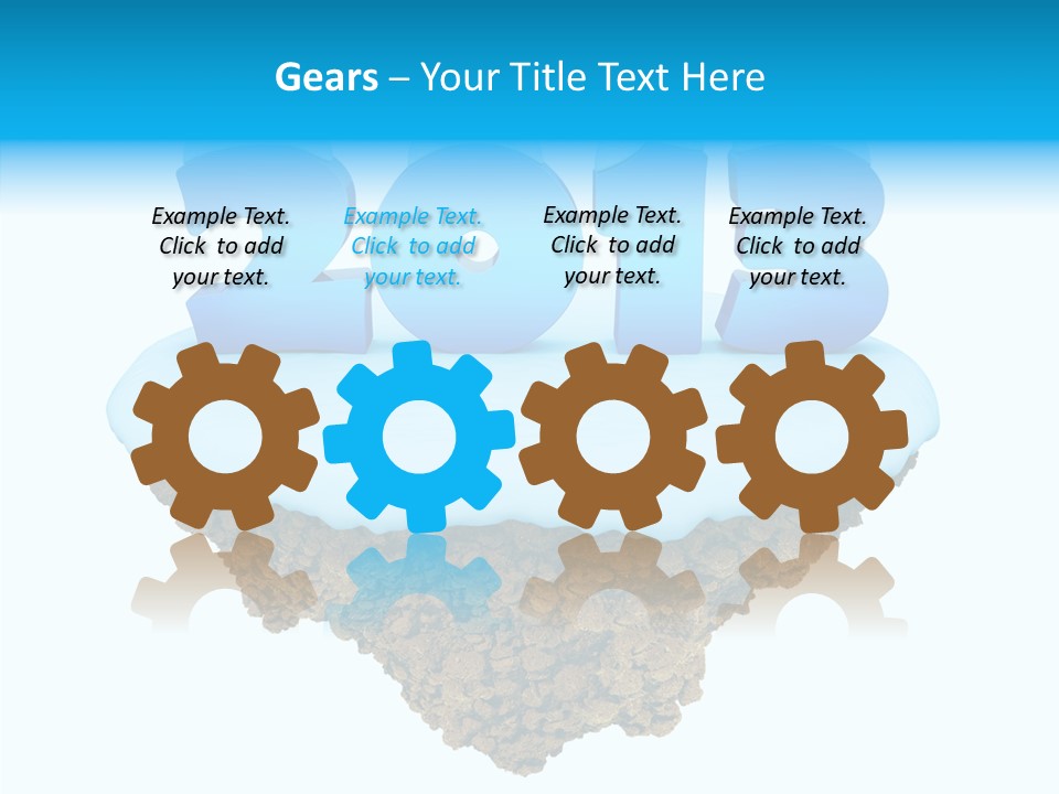 Year Little Fly PowerPoint Template