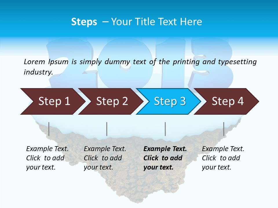 Year Little Fly PowerPoint Template