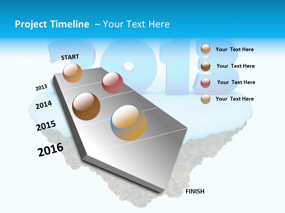 Year Little Fly PowerPoint Template