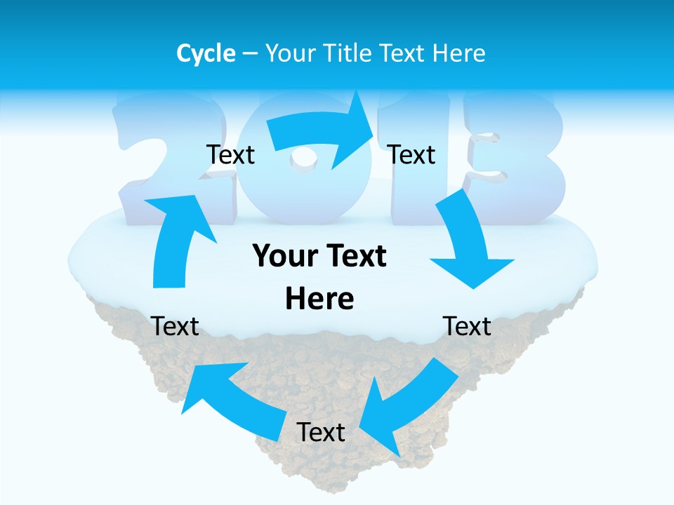 Year Little Fly PowerPoint Template