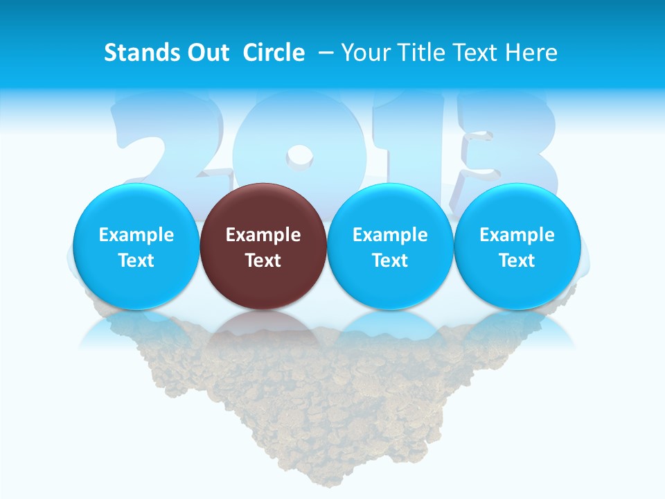 Year Little Fly PowerPoint Template