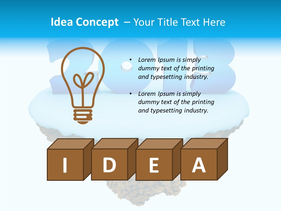 Year Little Fly PowerPoint Template