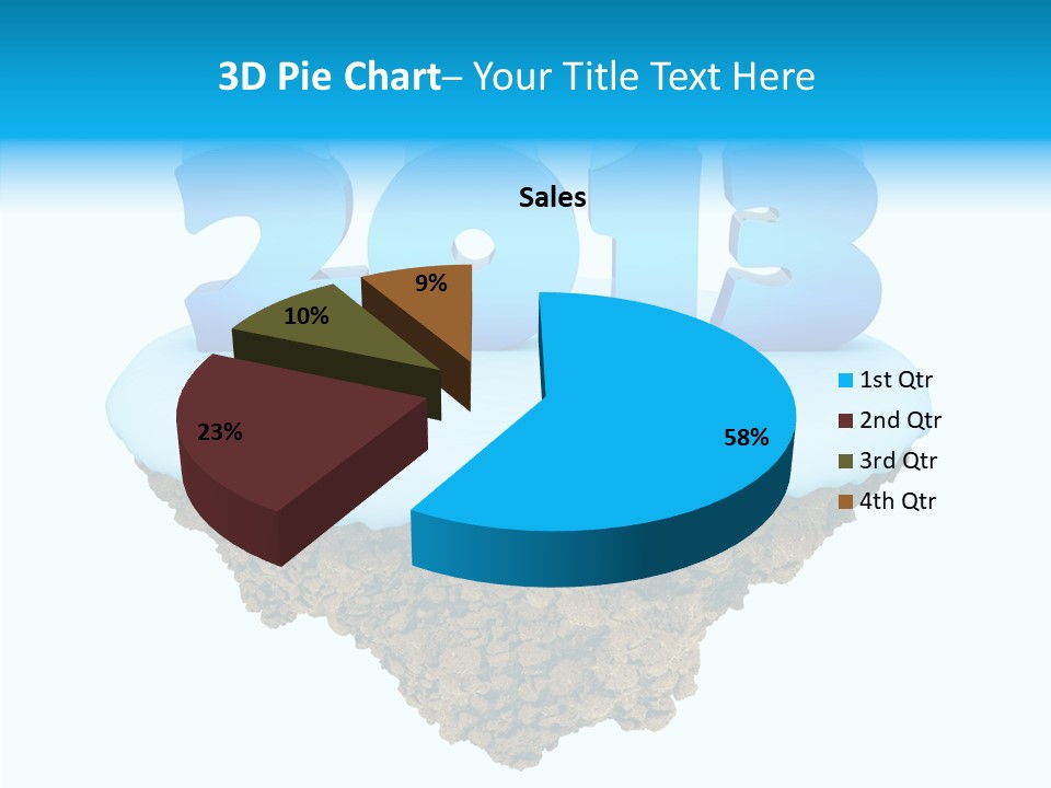 Year Little Fly PowerPoint Template