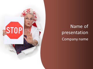 Decline Expression Wall PowerPoint Template