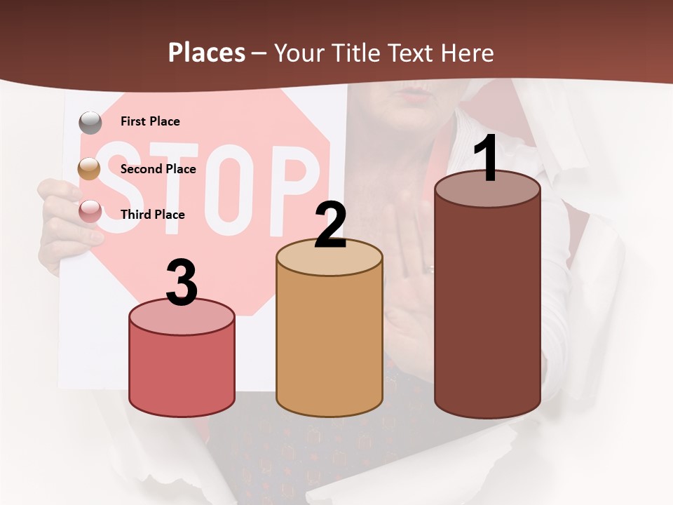 Decline Expression Wall PowerPoint Template