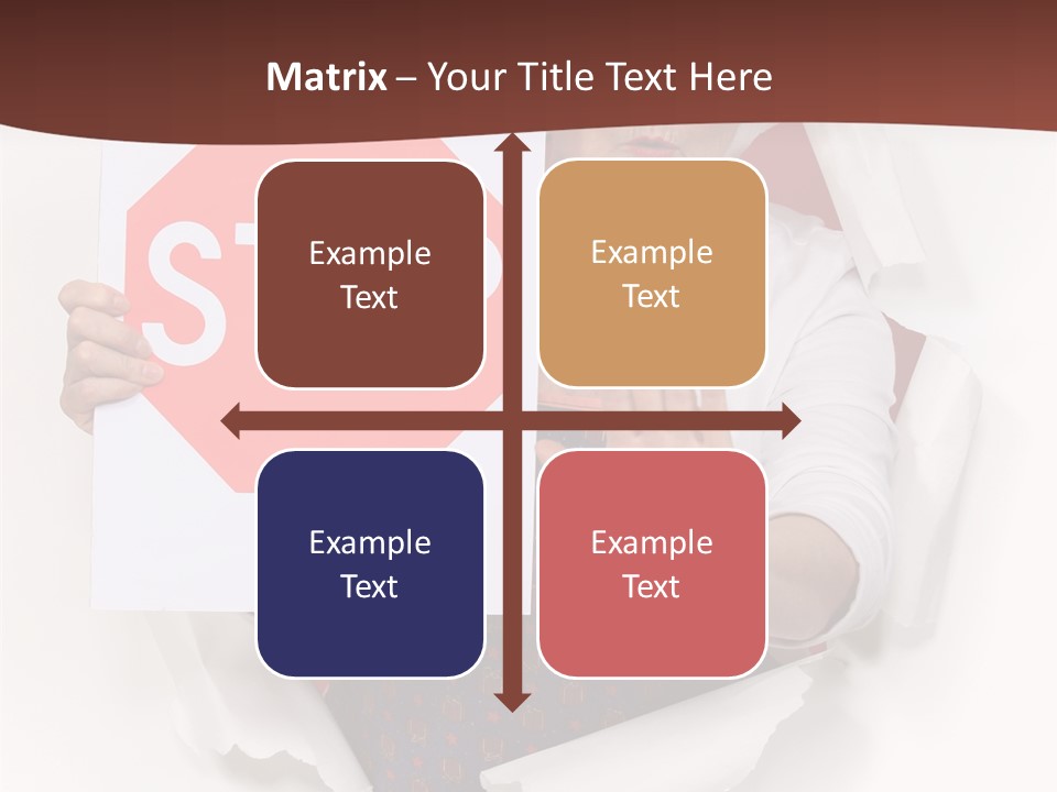 Decline Expression Wall PowerPoint Template