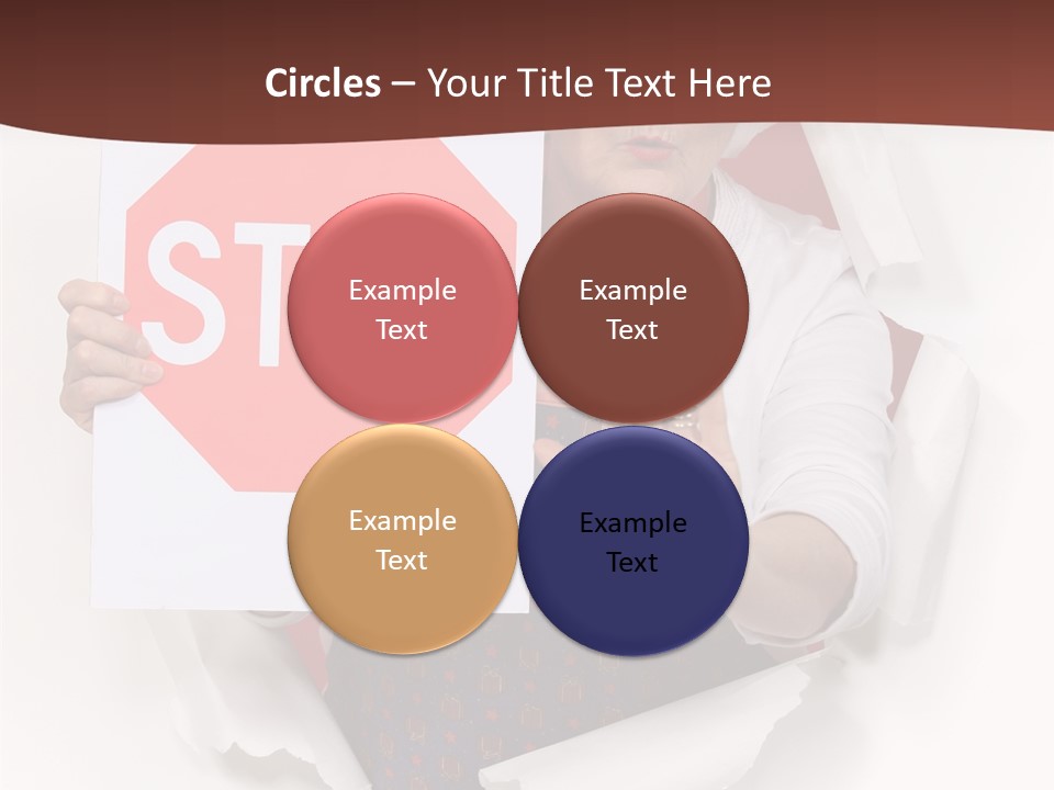 Decline Expression Wall PowerPoint Template