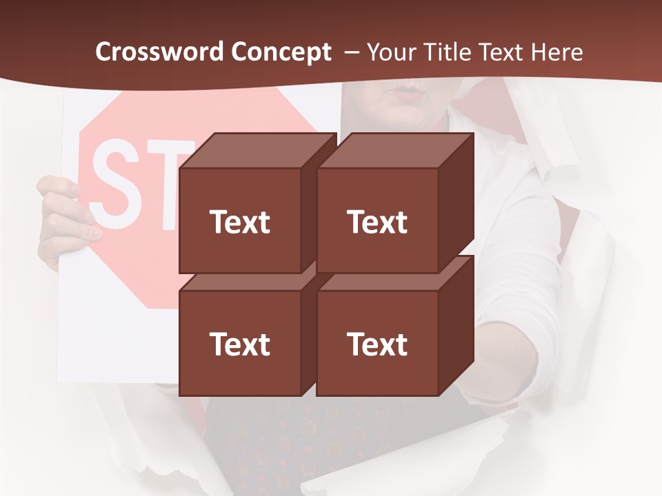 Decline Expression Wall PowerPoint Template