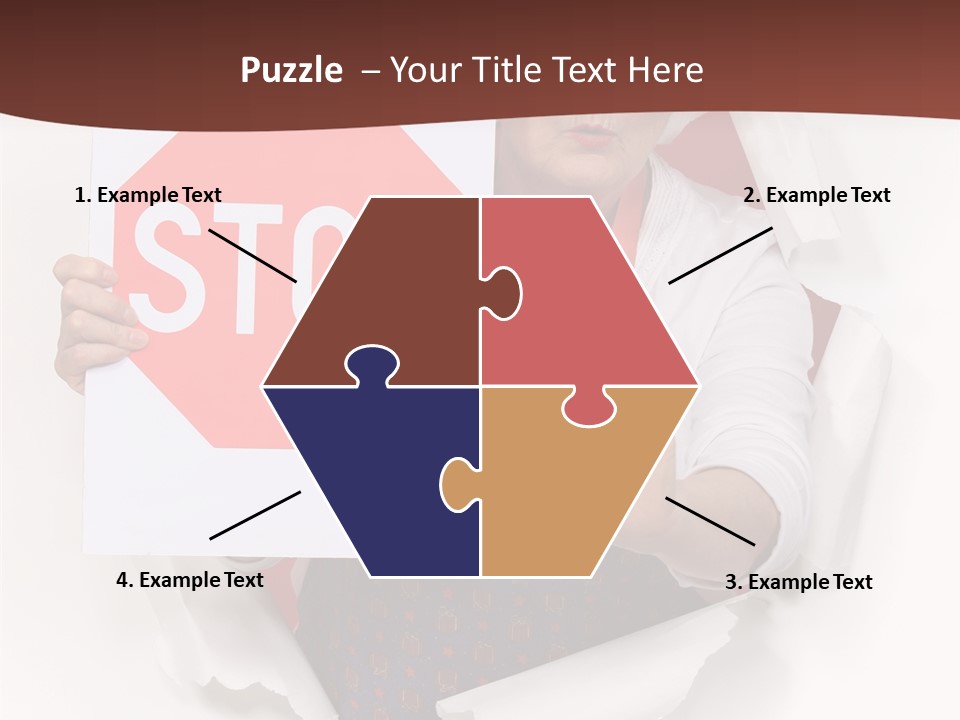 Decline Expression Wall PowerPoint Template