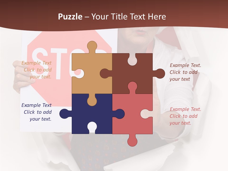 Decline Expression Wall PowerPoint Template