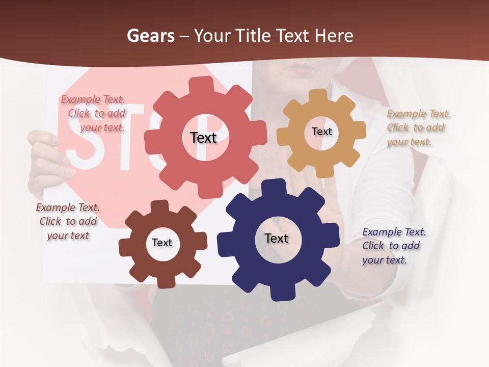 Decline Expression Wall PowerPoint Template