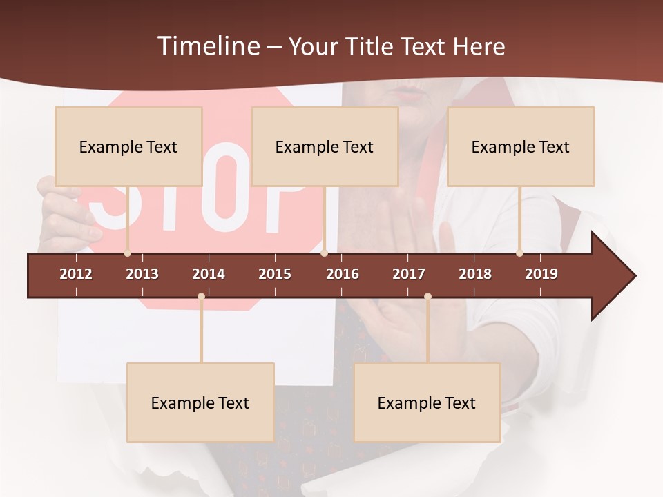 Decline Expression Wall PowerPoint Template
