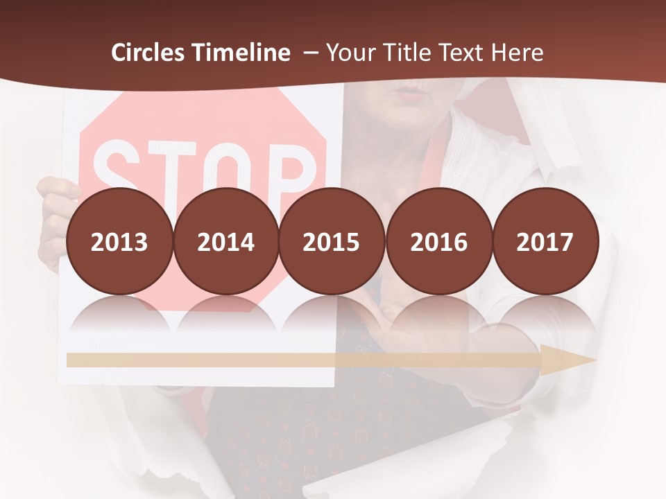 Decline Expression Wall PowerPoint Template