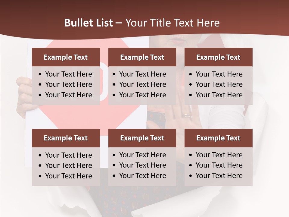 Decline Expression Wall PowerPoint Template