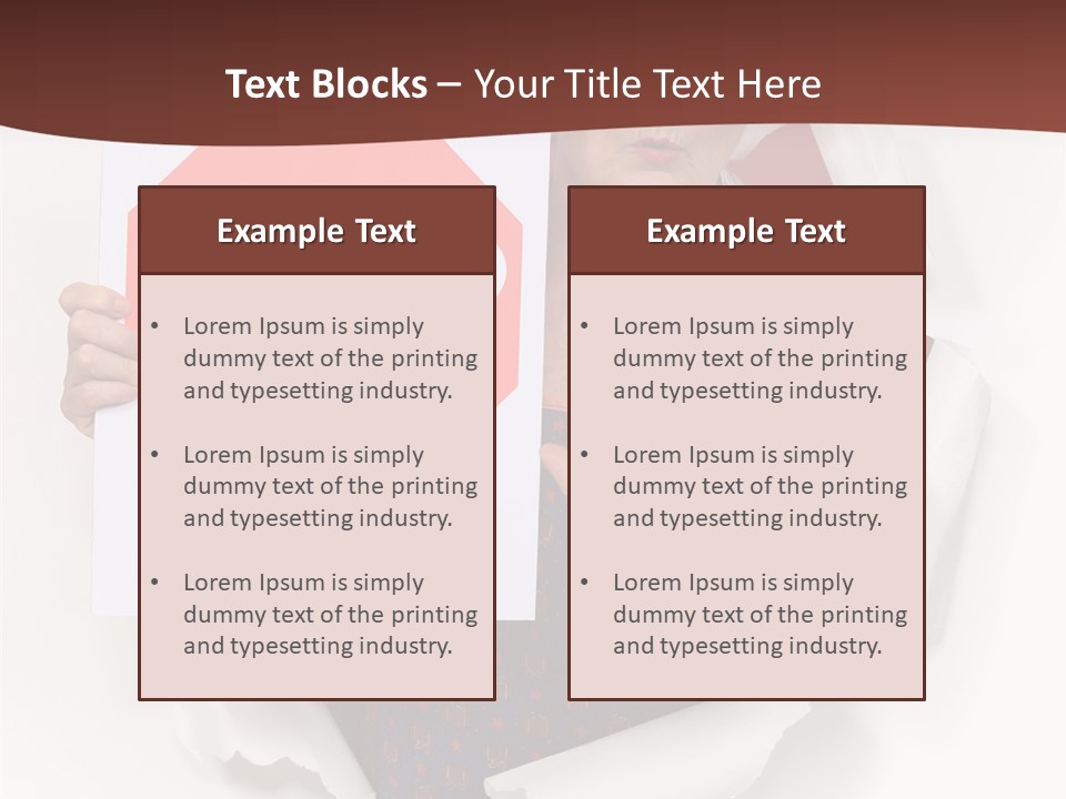 Decline Expression Wall PowerPoint Template